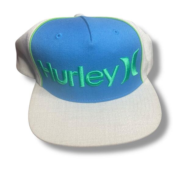 Hurley Classics Yupoong Trucker Hat Cap Logo Embroidered Mesh Snapback Baseball - Picture 11 of 12